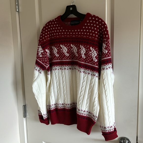 Vintage Peter England Nordic Chunky Knit‎ Unisex Sweater - Picture 1 of 9